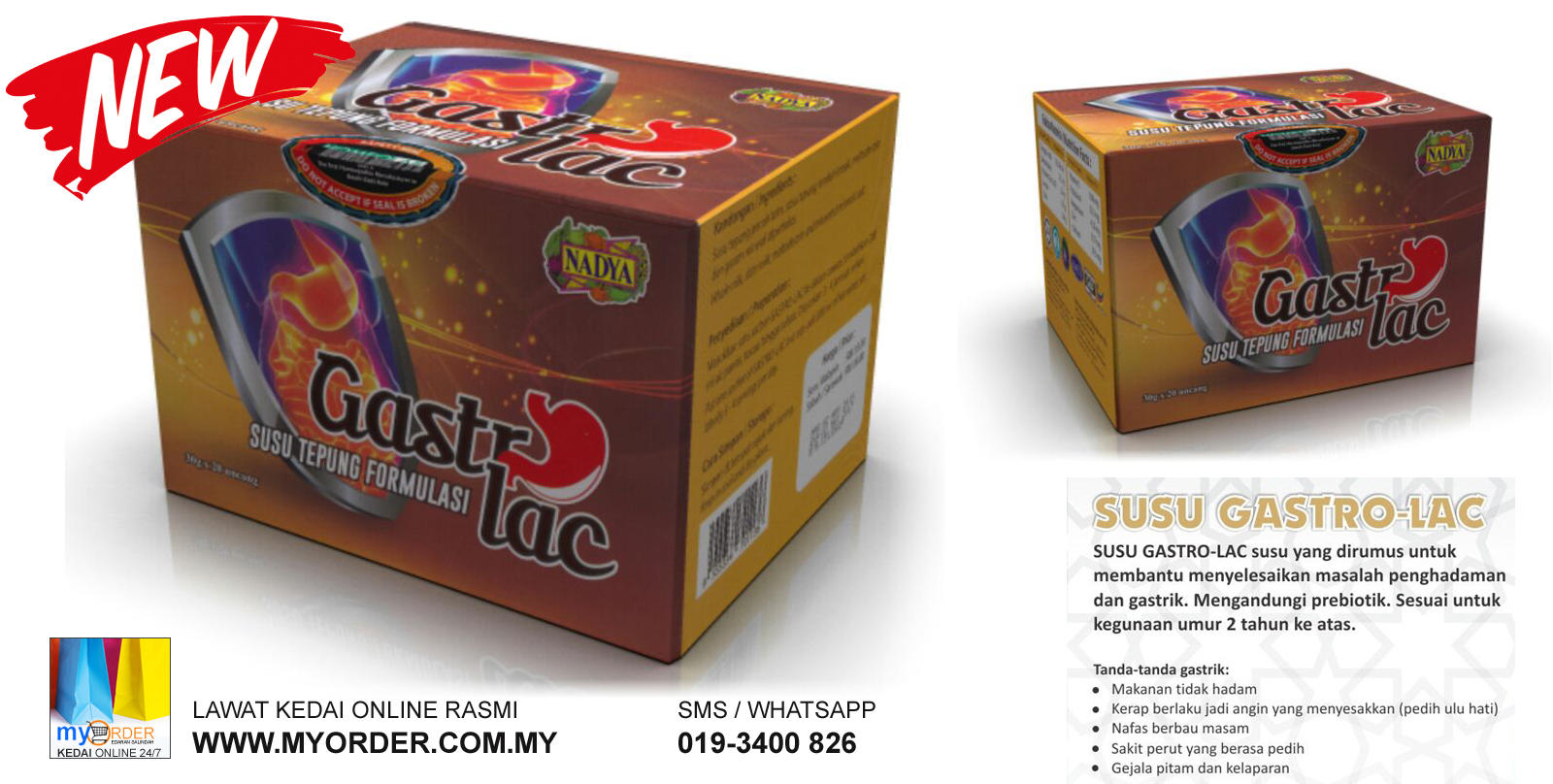 susu gastro-lac untuk masalah gastrik